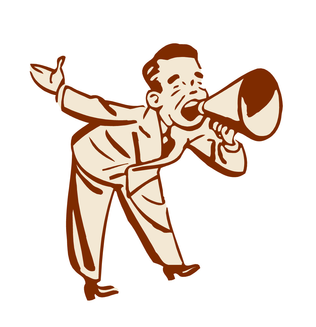 clipart man with megaphone - photo #1